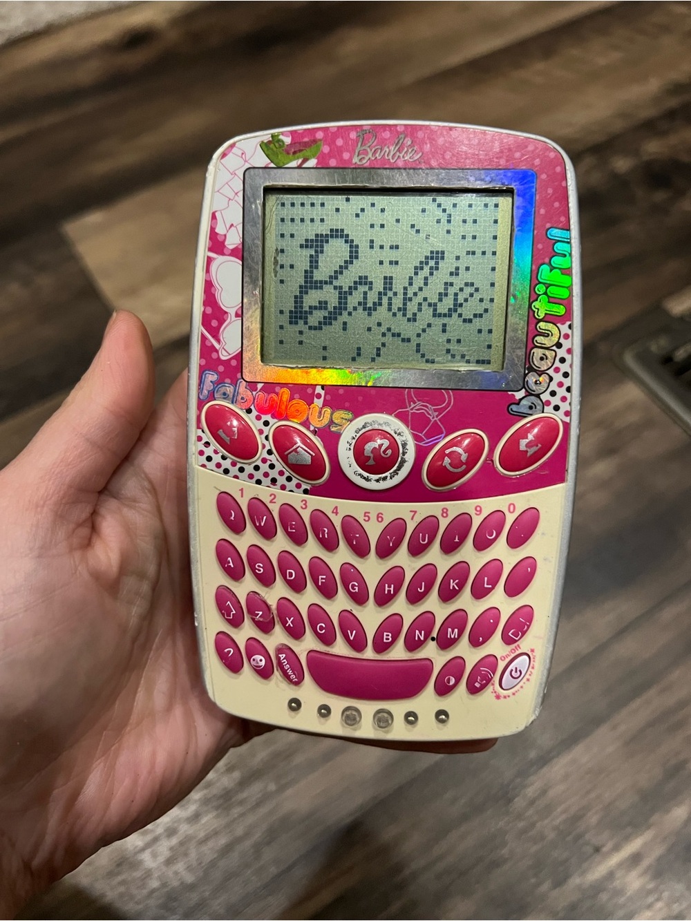 intage Barbie Mattel Pocket Learner BR68-11 Tested Working Handheld